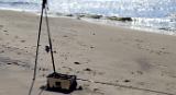 Timos Tackle dekorativ am Strand drapiert Timos Tackle dekorativ am Strand drapiert