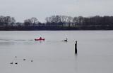 Nächster Halt:Trainingsstrecke. Legte ein ordentliches Tempo vor in seinem Einer. Ich stieg ins Wasser und begann damit, one step - one cast, Strecke zu machen